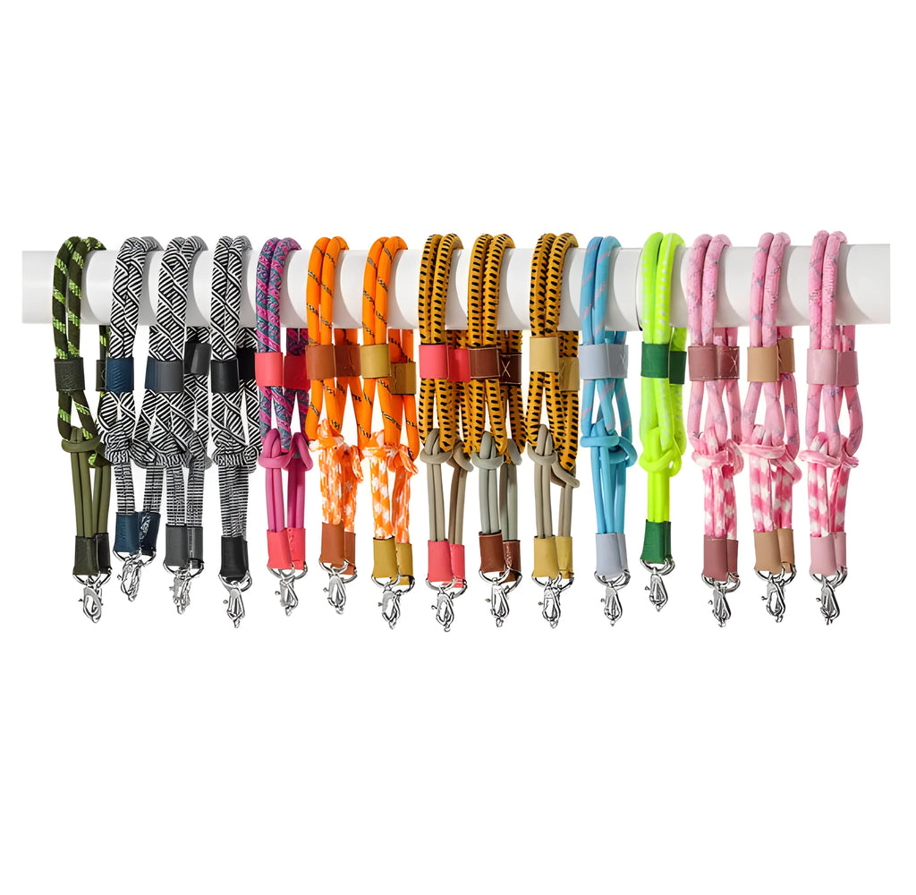 Braided rope shoulder strap with alloy buckle for punch-free bag modification