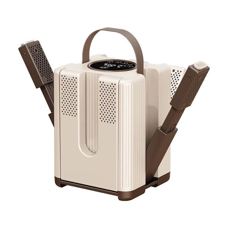 150W intelligent timing shoe dryer with EU plug for home use, 220V electric footwear dryer