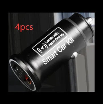 Black OBD-II port GPS car tracker with connector for plug-in vehicle location monitoring