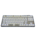 Transparent plastic 132-key universal keyboard key cap replacement set