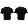Men's loose-fit grey cotton T-shirt with pleated asymmetric stitching detail on the front, round neck, short sleeves.