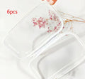 Transparent PET plastic zipper pencil case cube shape extra small 12x7.5x5cm white storage bag