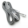 Grey CAT6 Ethernet cable with RJ45 connectors, 2 metres long.