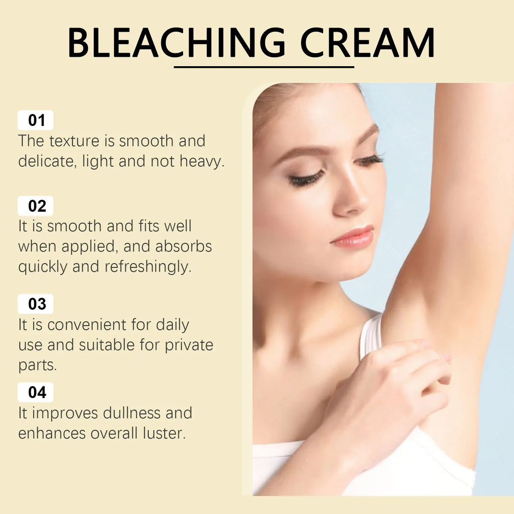 Jar of vitamin C whitening cream for skin lightening, 50g net content.