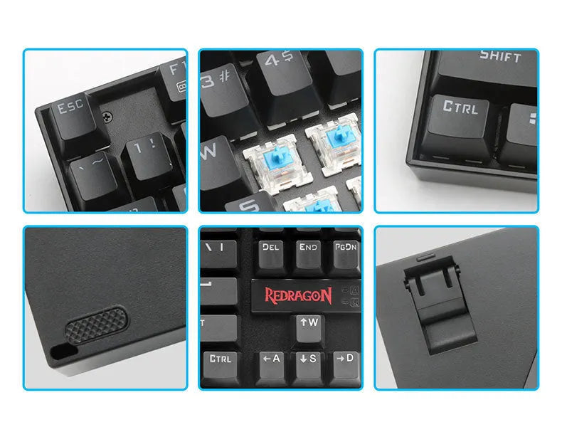 Monochrome luminous wired mechanical green axis keyboard set with mouse and headphones on a desk