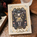 Thalo Gothic style retro art A5 notebook showing three cover colour variations