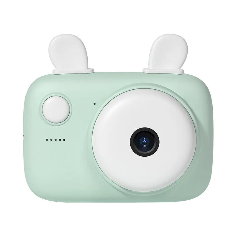 A2 Kids Macaron Mini SLR digital camera in choice of colours, showing compact 90mm x 61mm size with 2.4-inch screen.