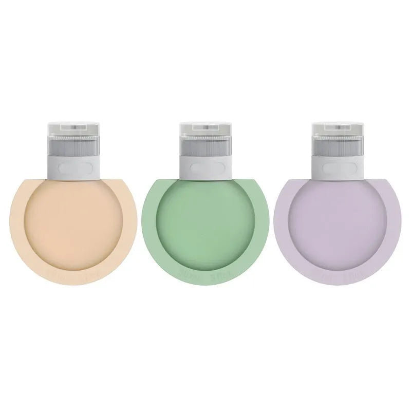 Silicone travel storage bottle set in mixed colours with stickers, 60ml and 90ml capacity, for shampoo and cosmetics