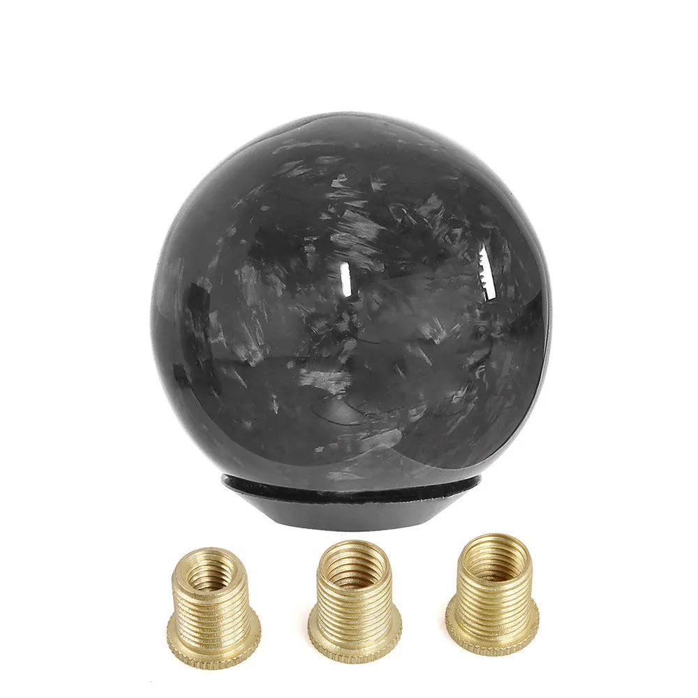 Irregular forged carbon fiber gear head model SFN091 in carbon fibre and aluminium, 150g, with three style options