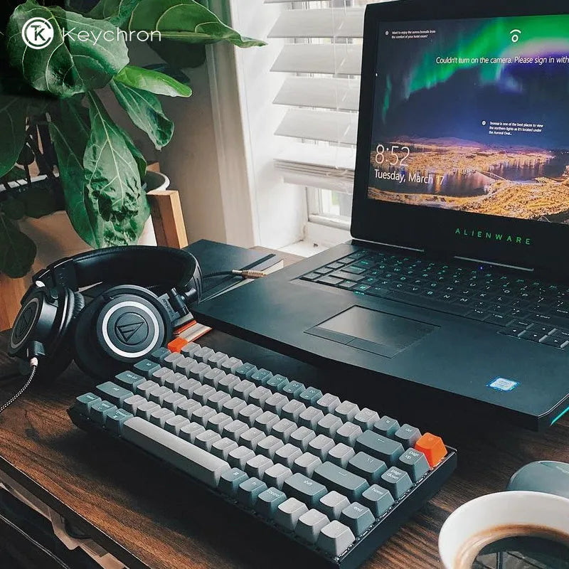 87-key mechanical keyboard with USB Bluetooth Type-C, green brown red shaft options, white light basic model