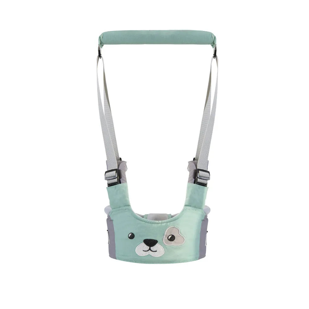 Baby walking harness belt in cotton with multi-functional lift and pull design for toddler safety