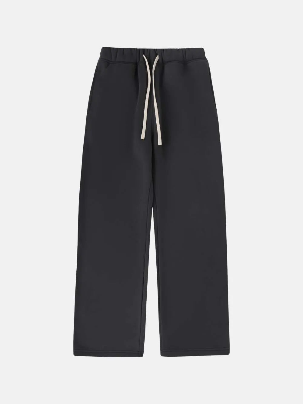 Men's fleece-lined sweatpants with elastic drawstring waist in multiple colour options