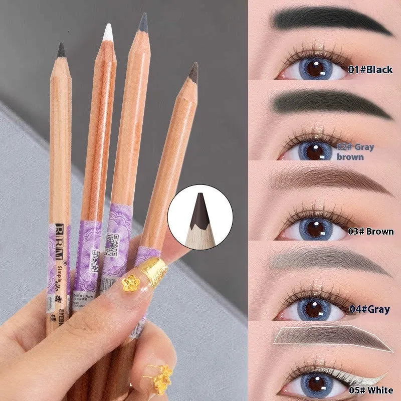 Wild Lines wooden hard core waterproof sweat-proof eyebrow pencil in multiple colour options