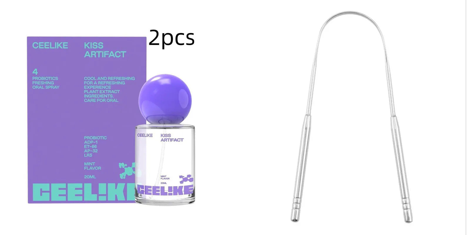 20ml probiotic oral care spray bottle for makeup tools cleaning measuring 4.7x4.7x10cm