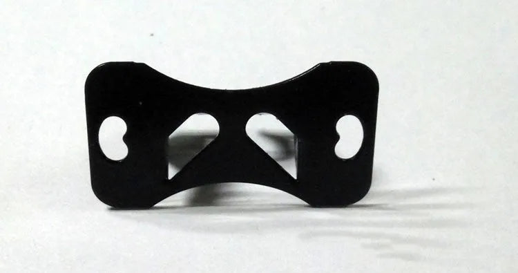 Black metal universal car camera holder with adjustable angle bracket for dashboard mounting