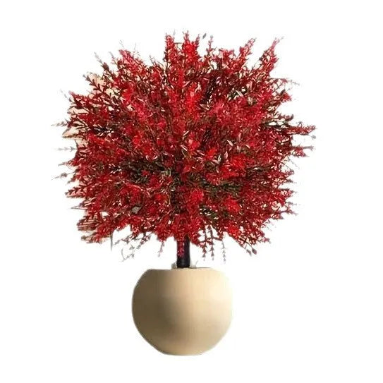 Plastic lavender stake decoration for garden outdoor court, available in red, white, and purple colours.