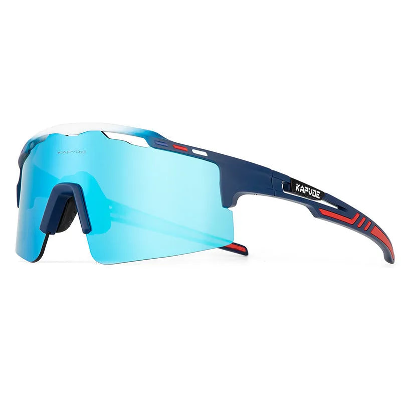 Polarized HD bicycle glasses with TR90 frame and full rim design in colourful lens set