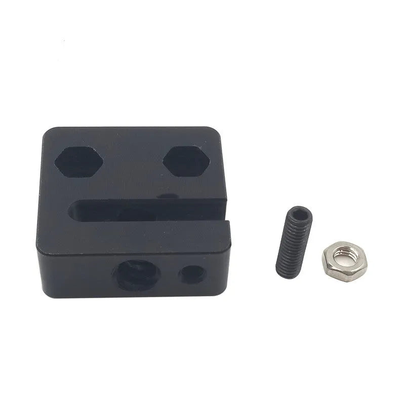 Black POM T8 anti-backlash nut block, TR8*8 thread, 33 x 34mm, for 3D printer and OpenBuilds