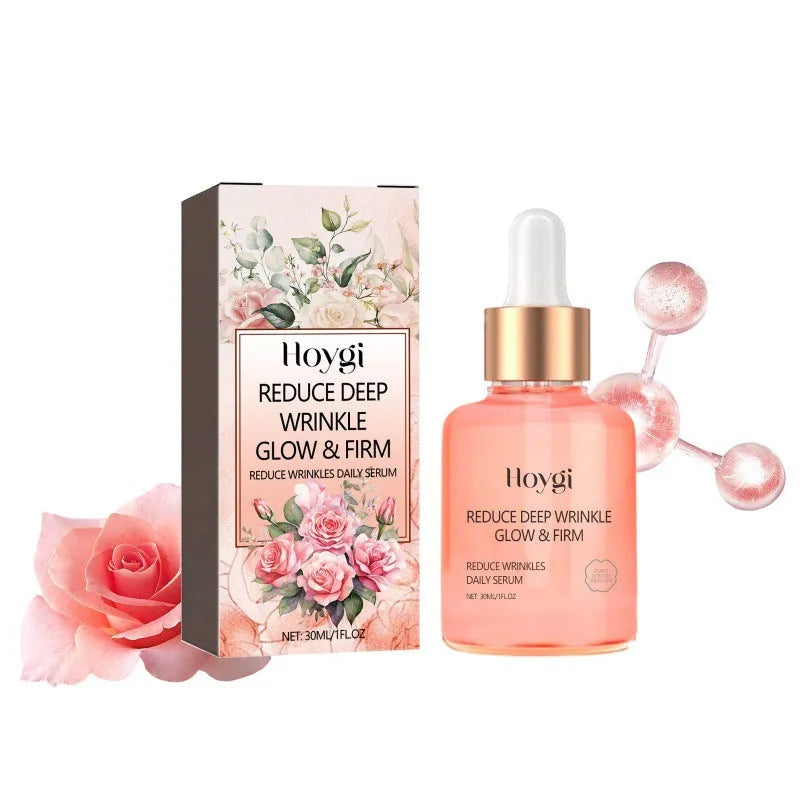30ml rose essential oil bottle for facial wrinkle smoothing and skin brightening