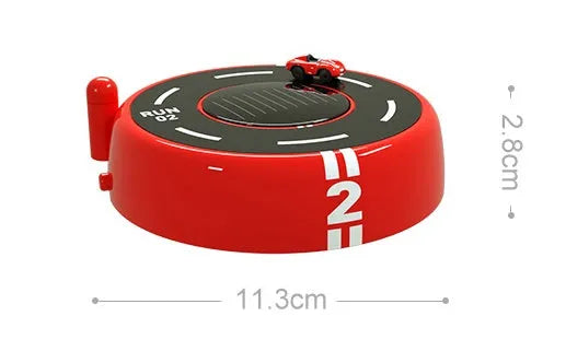 Round solar-powered car air freshener decoration in black, red or white with USB connection