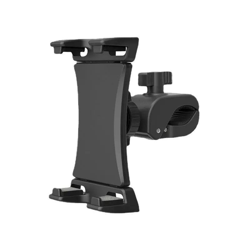 Black universal bicycle handlebar mount with spinning bracket for phone or tablet, ABS plastic, model HT-P20