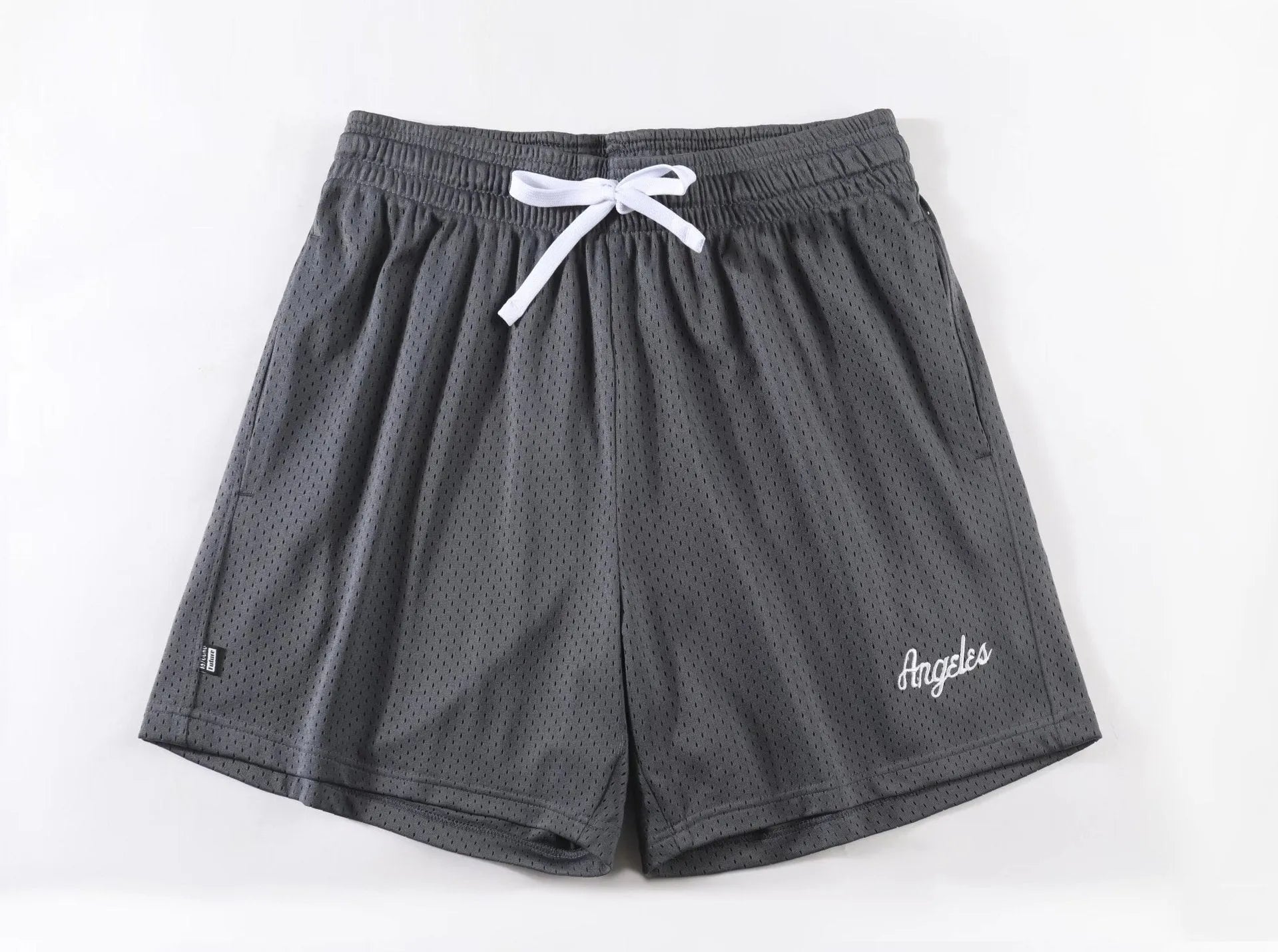 Men's double-layer mesh shorts in various colours for summer sports and leisure wear