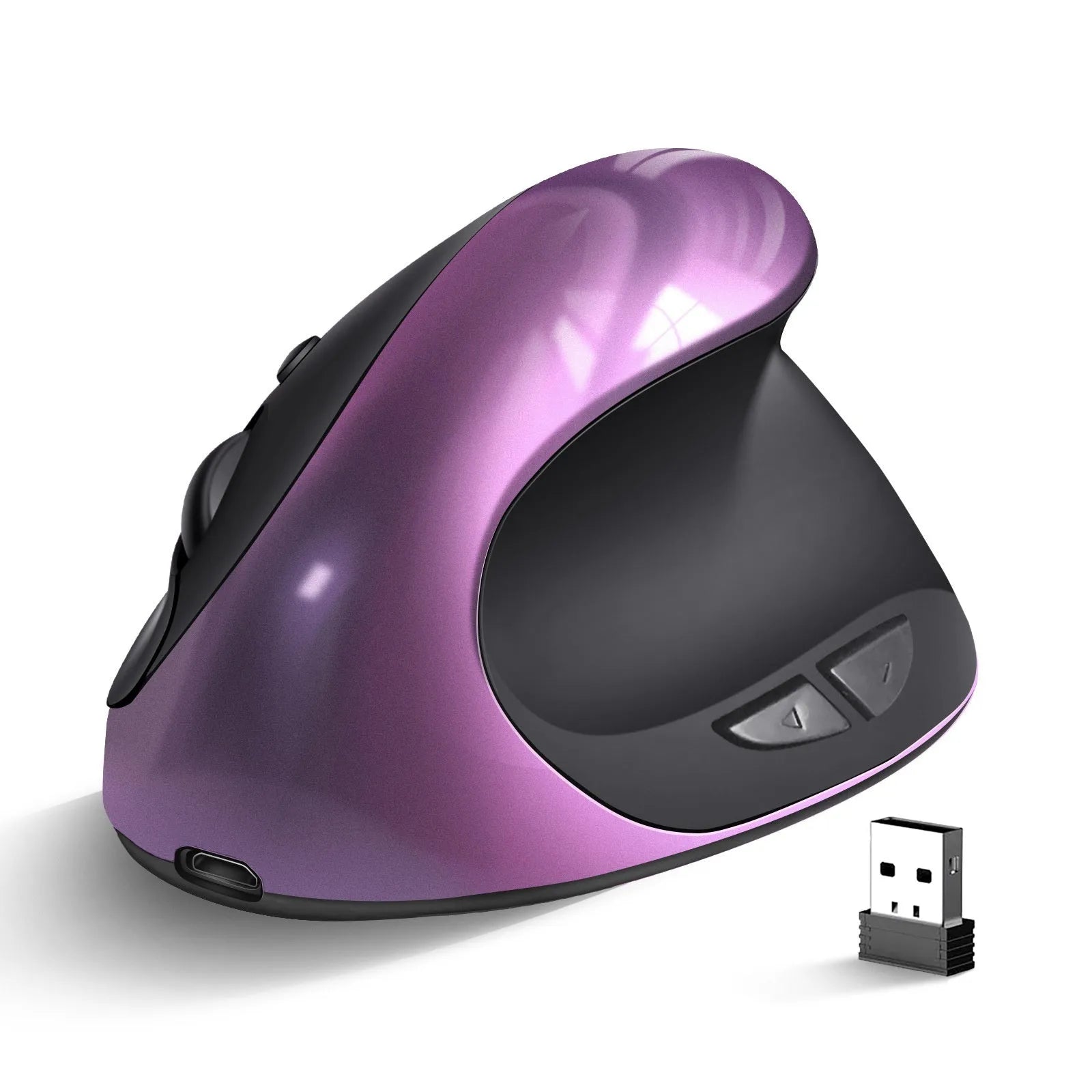 Vertical ergonomic mouse in multiple colours with USB connector