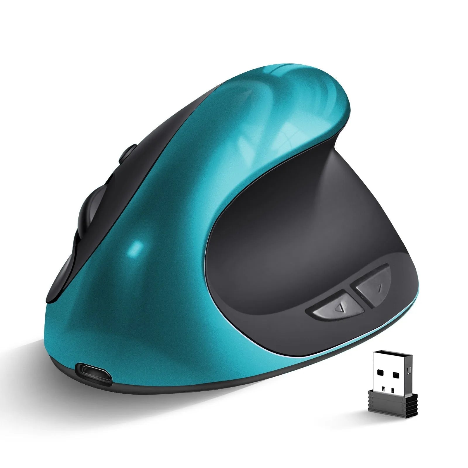Vertical ergonomic mouse in multiple colours with USB connector