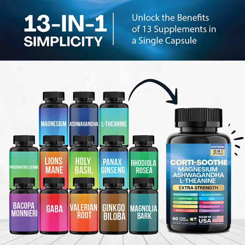 Bottle of 60 South African Drunken Eggplant magnesium citrate capsules with vegetarian-friendly shells.