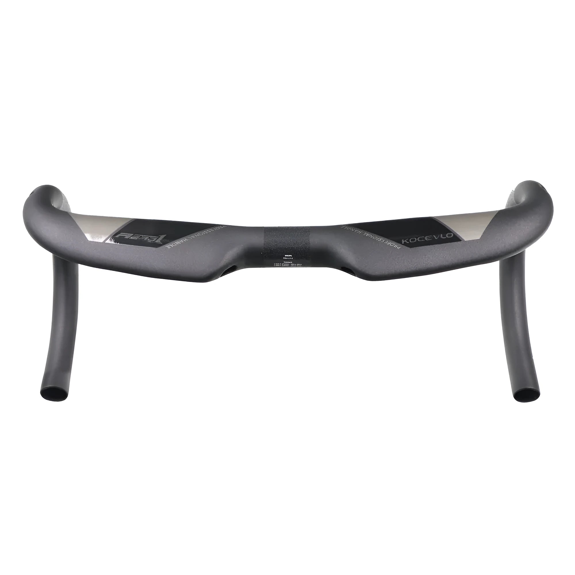 Wei Bike carbon fibre road bicycle handlebar in matte black with compact 70mm reach and 120mm drop geometry