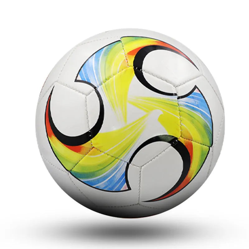 PVC football with machine-sewn seams in sizes 3, 4 and 5 for training and competition