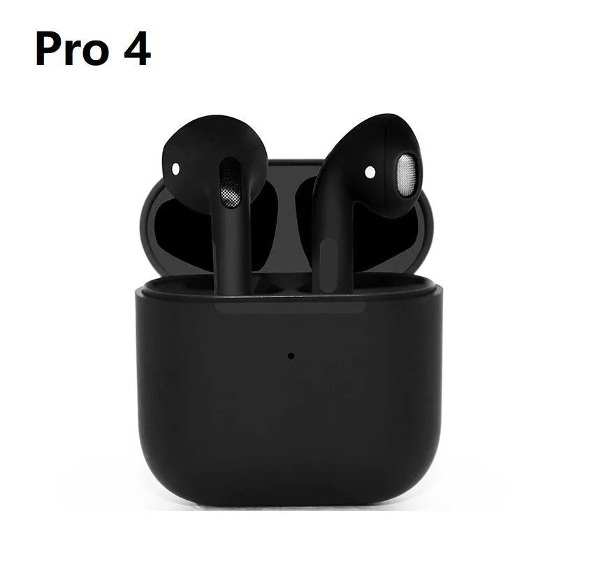 Pro4 White and Pro4 Black wireless sports Bluetooth headphones with in-ear design.