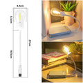 USB rechargeable folding tungsten night light showing warm white illumination