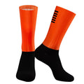 A pair of breathable athletic sports socks for cycling and running, available in six colours.
