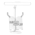 Adjustable reading bookshelf lamp with three colour temperature settings and dual power options