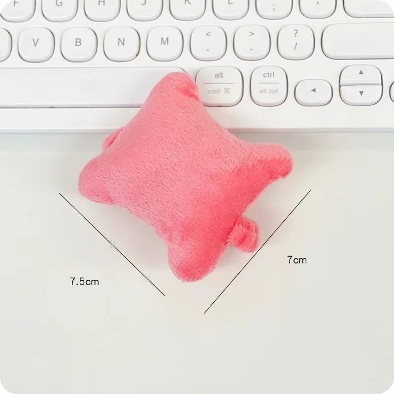 Blue wrist protector mouse pad with mini pillow for typing support and anti-wear protection