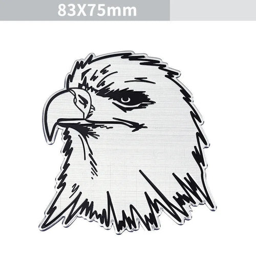 Aluminium car body sticker with animal motif designs for vehicle appearance modification