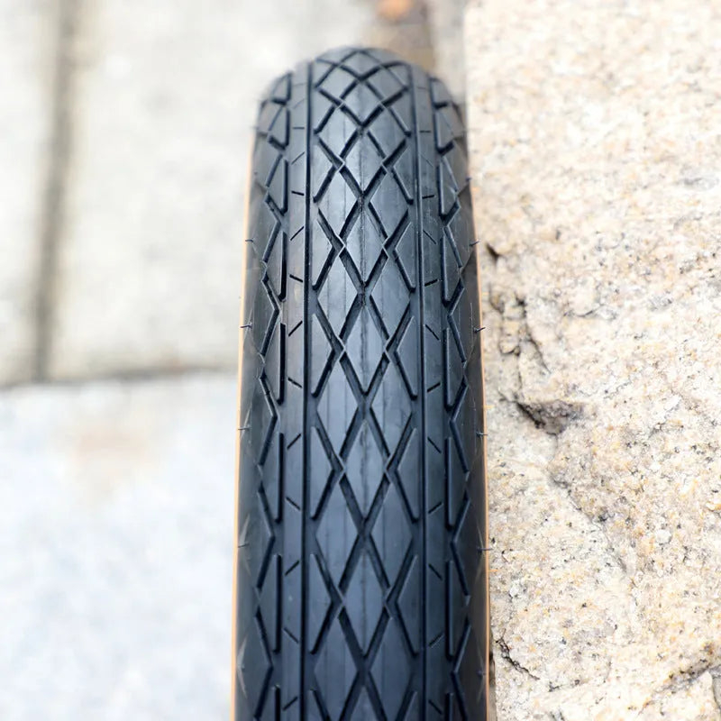 Brown-edged 20x4.0 inch rubber replacement tyre for snowmobiles and electric beach carts.