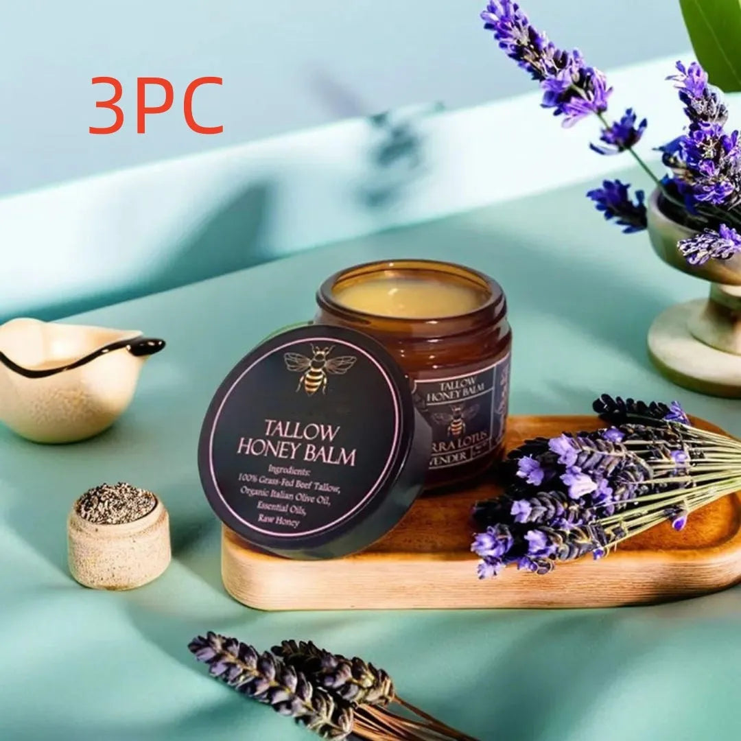 Honey Butter Moisturising Facial Cream in a 57g jar, shown with Citrus, Lavender, and Fragrance-Free variant options.