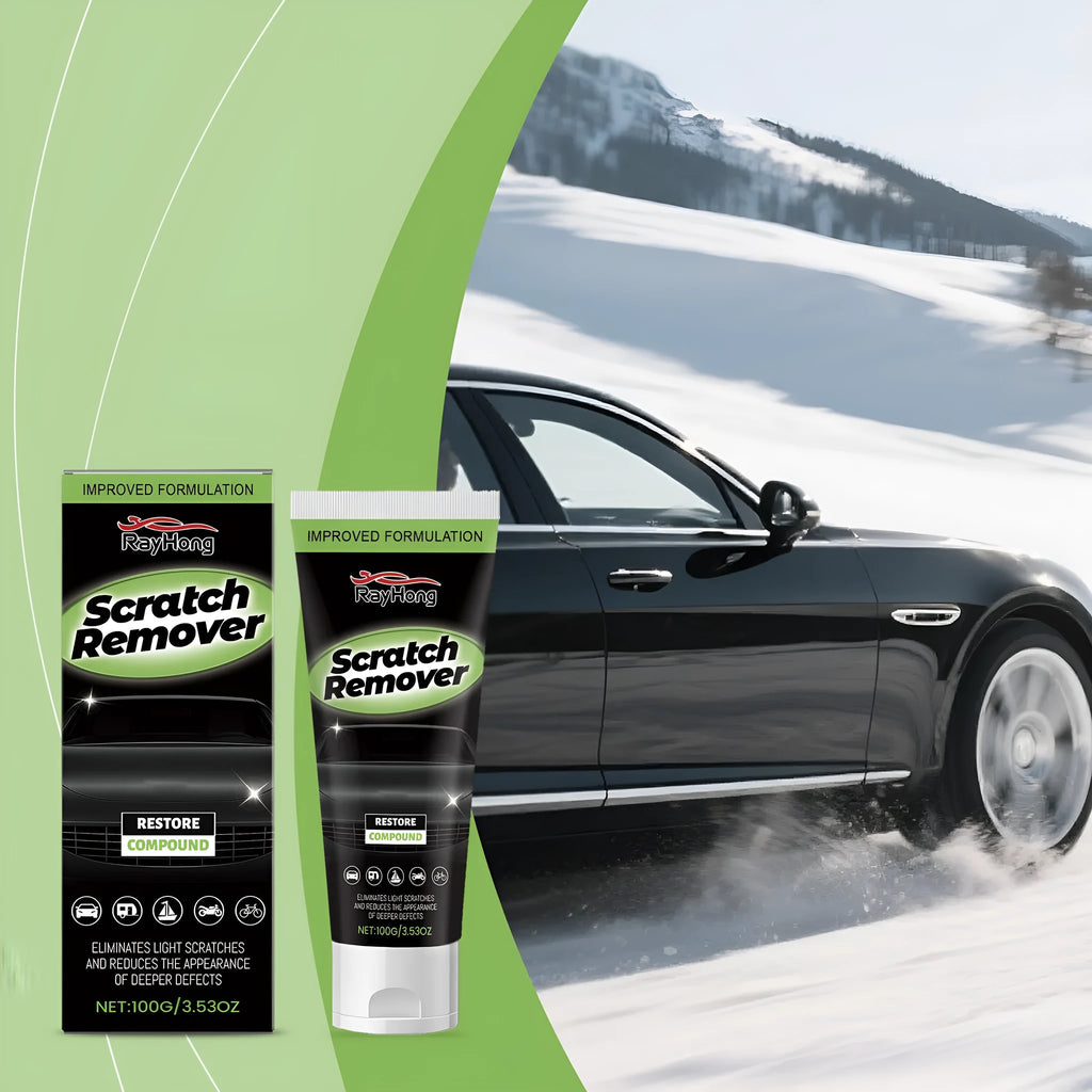 Car paint scratch recovery cream tube measuring 3.8x16.3cm with 100g nano coating formula