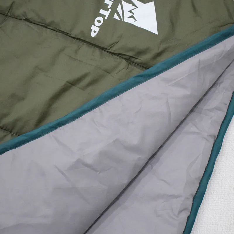 Green waterproof portable folding camping hammock made of 20D380T nylon grid cloth, 228x65cm size