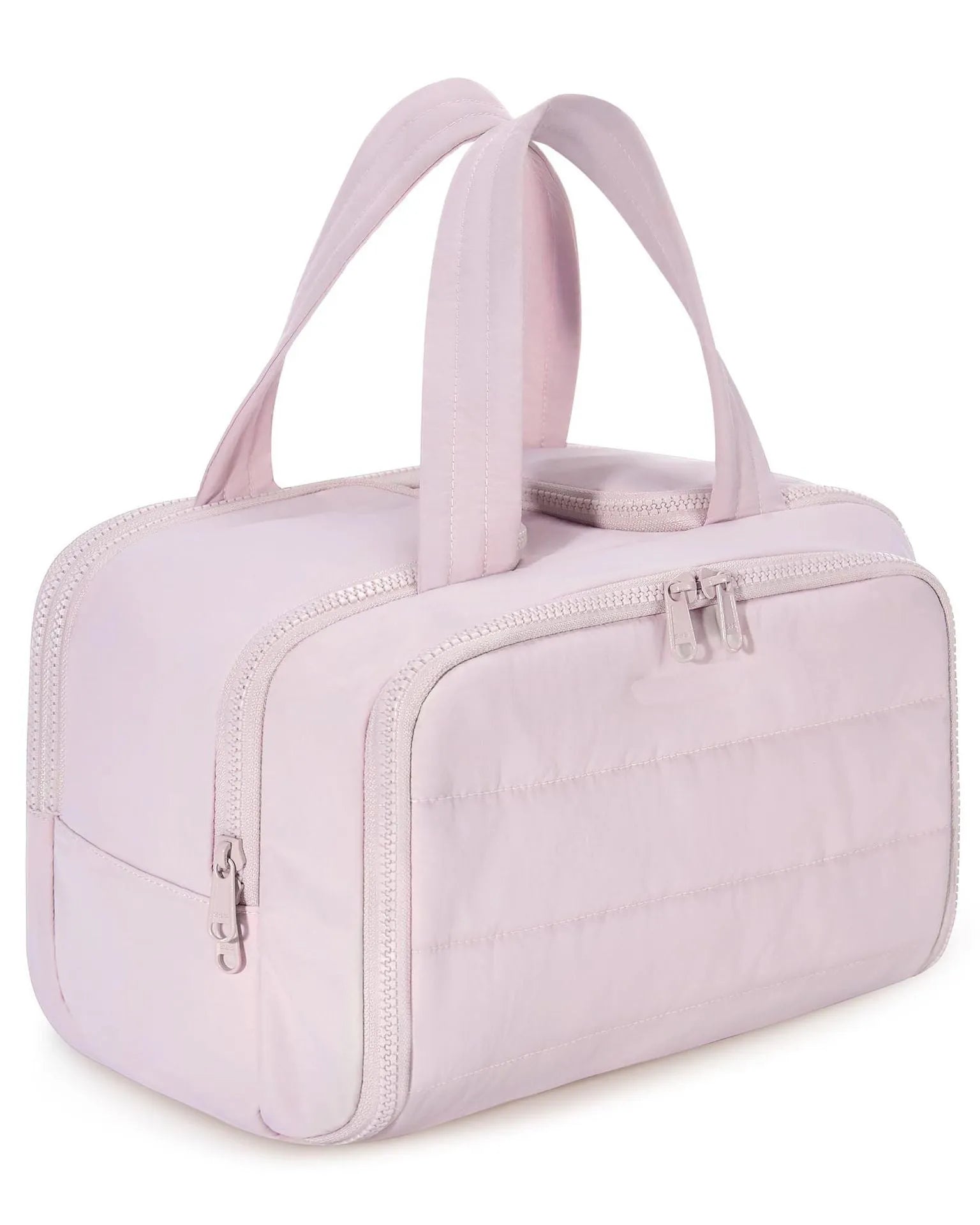 Large lightweight polyester travel toiletry bag with wide open compartment in multiple colour options