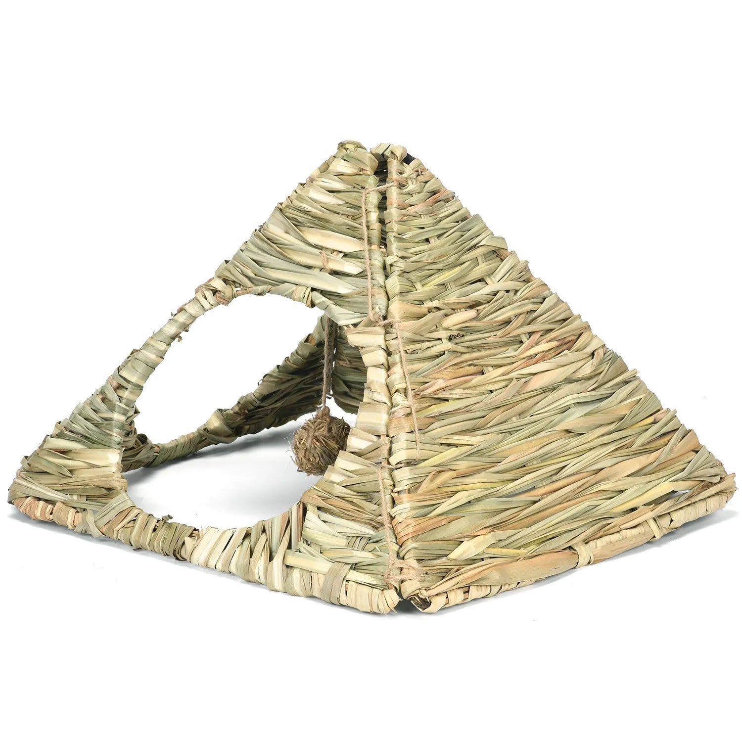 Pet Foldable Grass Hut Rabbit Nest Small Animal Hideout Shelter for Guinea Pig Hamster Hedgehog Totoro 270g Natural Hay