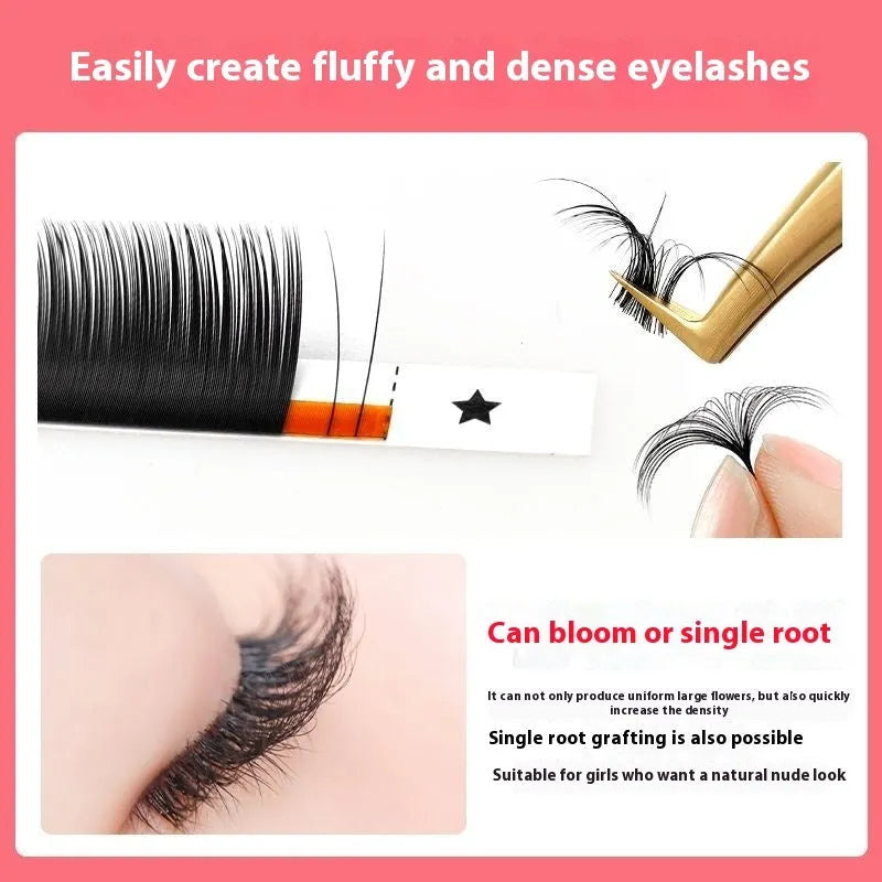 16-row dense false eyelashes in mink hair with matte round wool construction