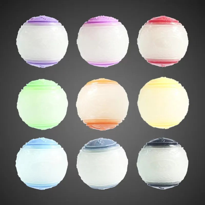 TPR dog training ball with molar texture and sounding feature in 6.5cm size