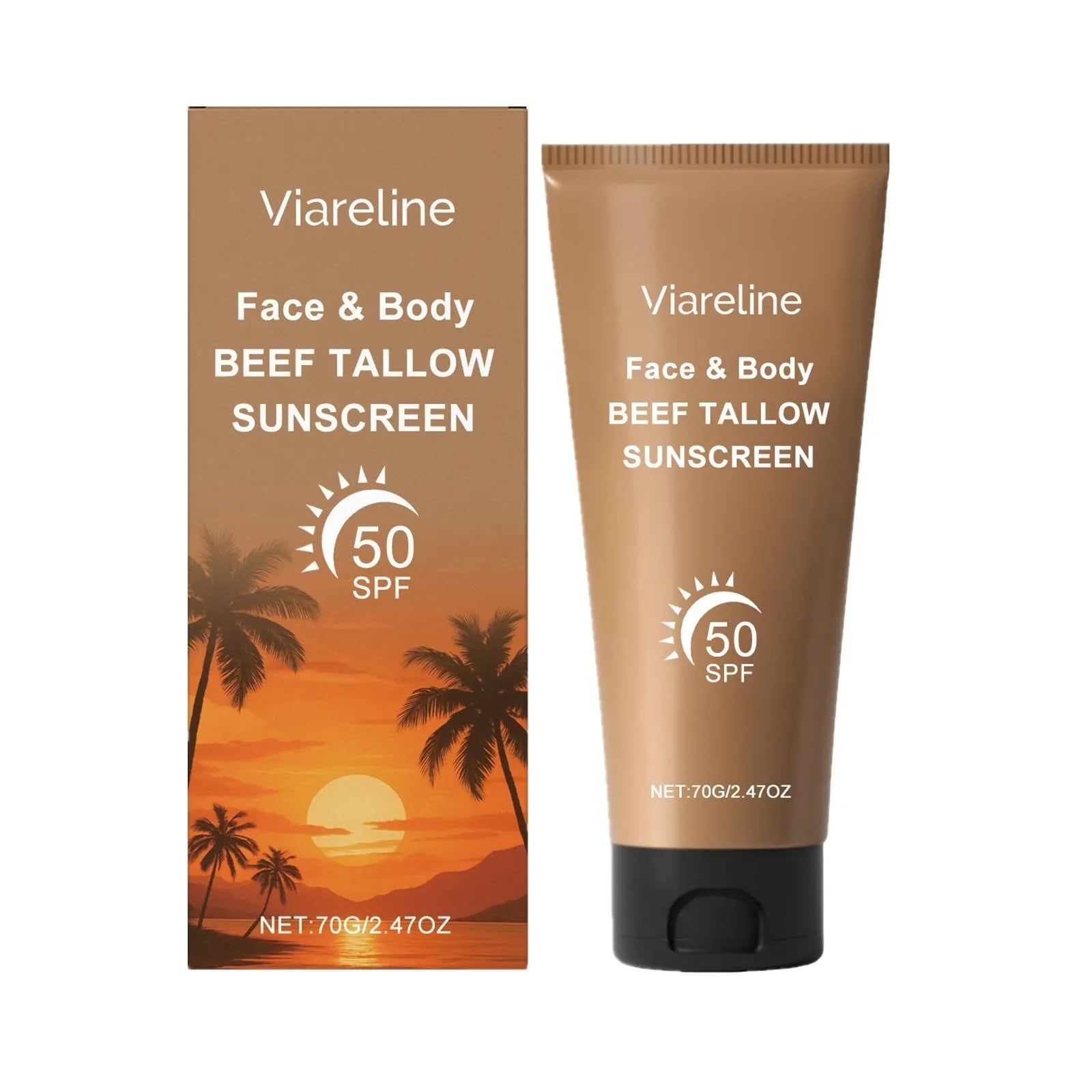 70g protective cream container with collagen and coffee extract ingredients