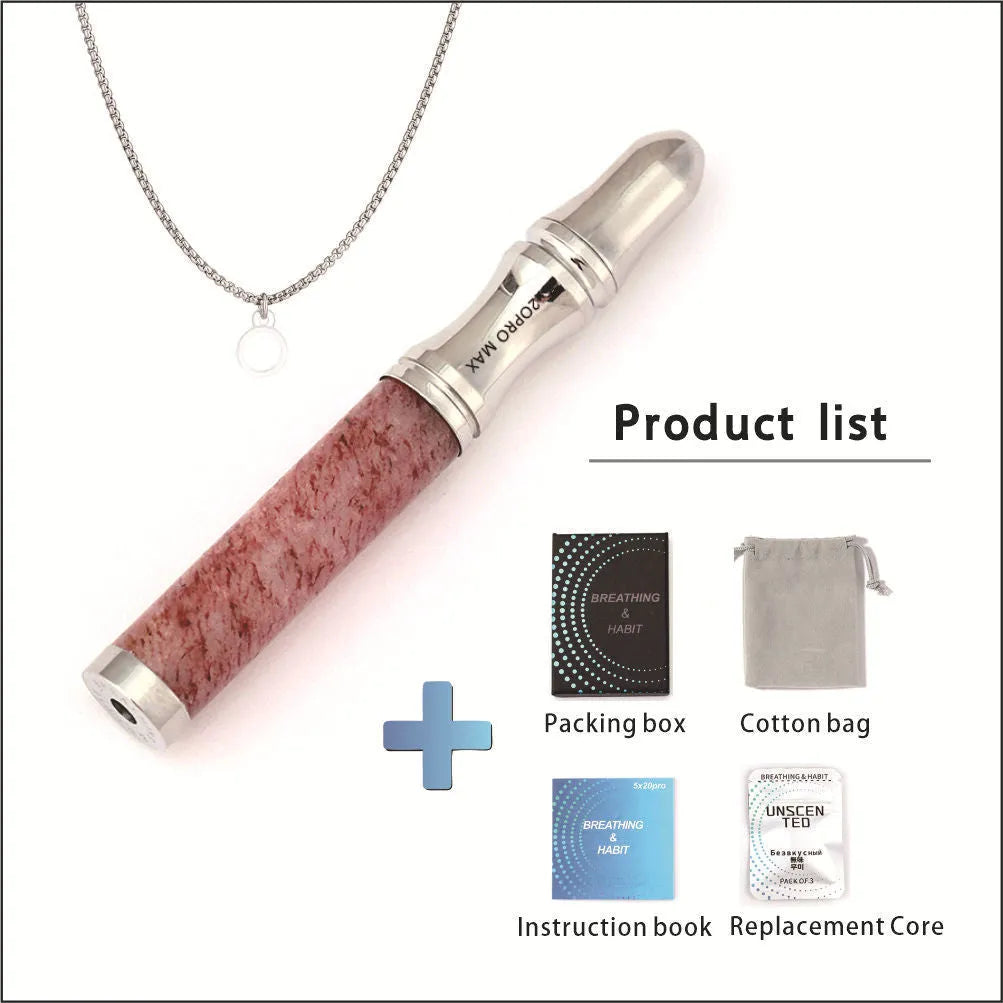 Natural stone crystal respirator necklace pendant in sport style with six colour options including amethyst