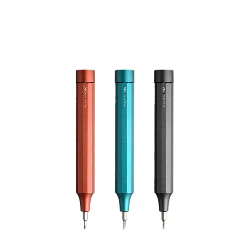 24-in-1 electronics repair screwdriver set in green, red, or black with bits stored in handle