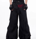Boy wearing black wide-leg pants with Korean-inspired casual styling