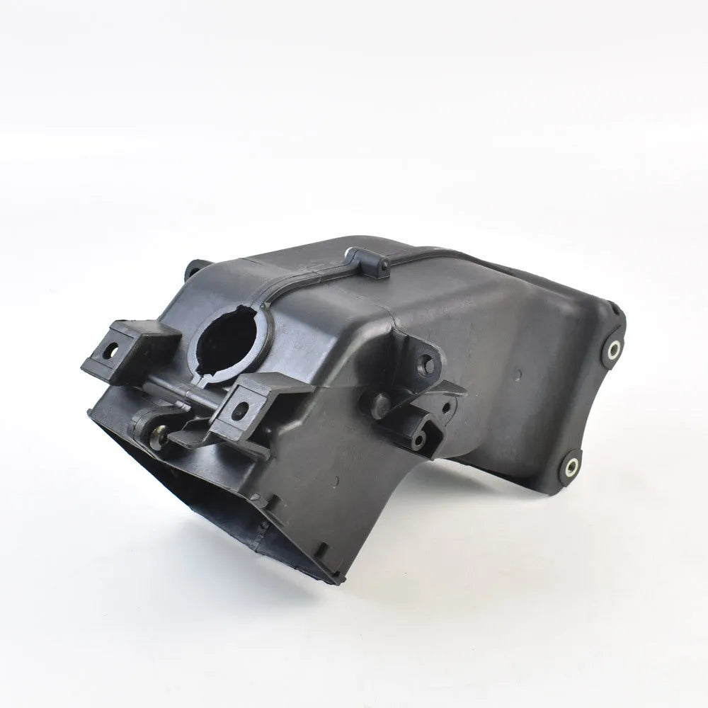 Black polymer ventilation pipe for Yamaha motorcycle engine intake, dimensions 280mm by 170mm.